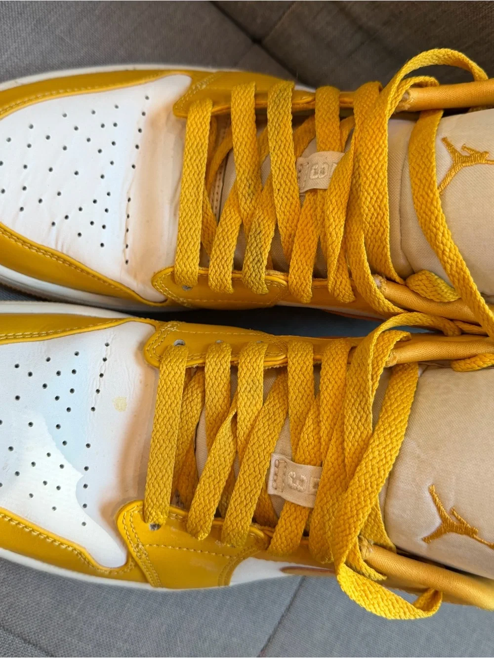 2021 Nike Air Jordan Yellow and White High-Top in “Pollen”